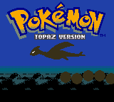 Pokemon Topaz (silver hack) Title Screen